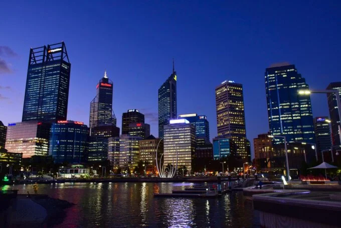 Perth city skyline representing local test and tag services